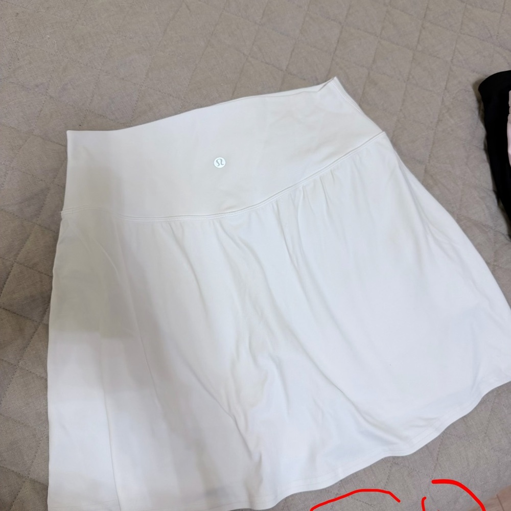 lululemon athletica White Women's Athletic Skort with High Waistband